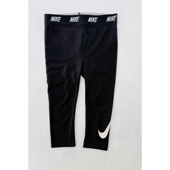 Nike Dri-fit Baby Training Half‎ Tight Pro Leggings Black Size 18 Months - Picture 2 of 3